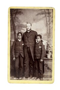 كينكاسا ، 11 سنة ، Nkanza ، 8 سنوات ، Llnagollen ، ويلز ، 1886 (طبعة زلابية) بواسطة Lettsome وأولاده